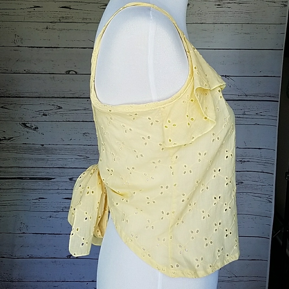 Cheeky Yellow Eyelet Top - Picture 6 of 6